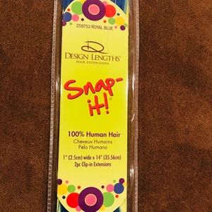 Brand New Vibrant Blue Snap Extentions